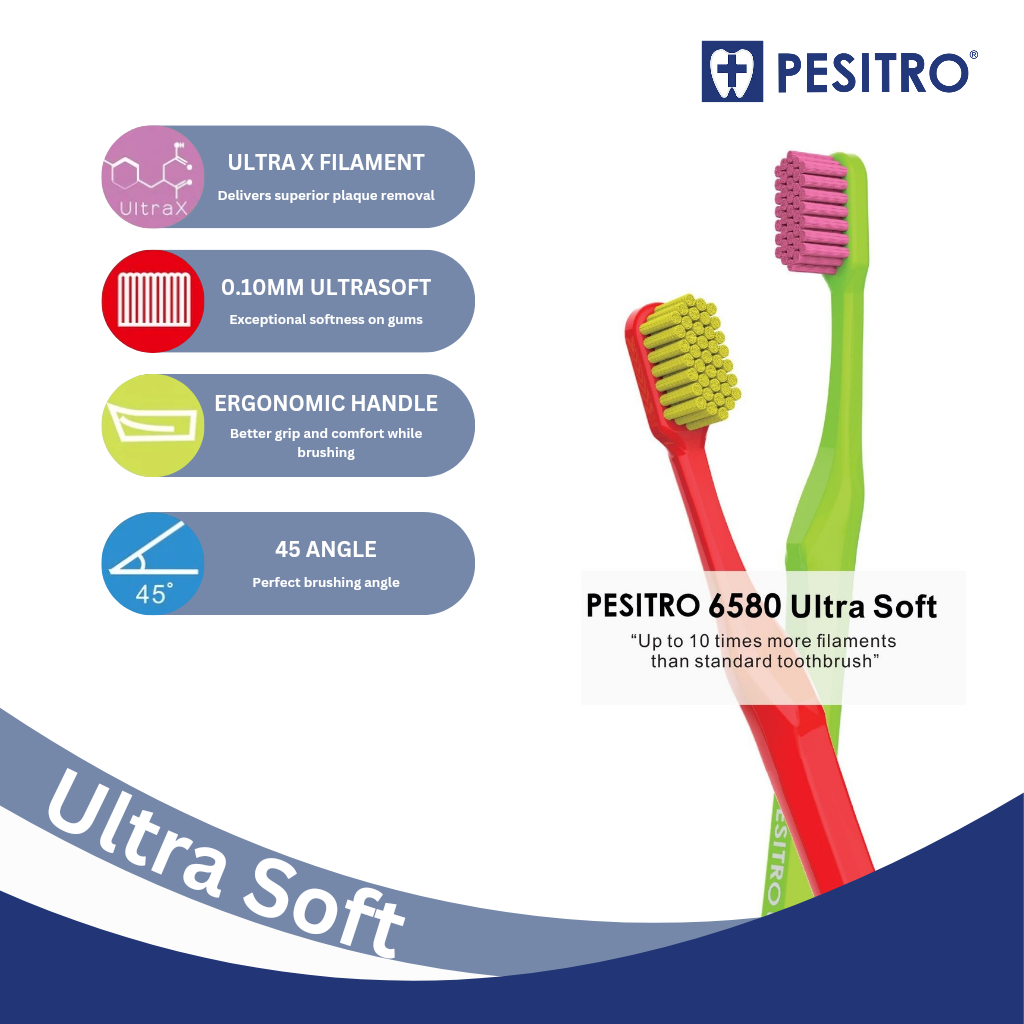 Pesitro Adult Toothbrush Ultrasoft 6580
