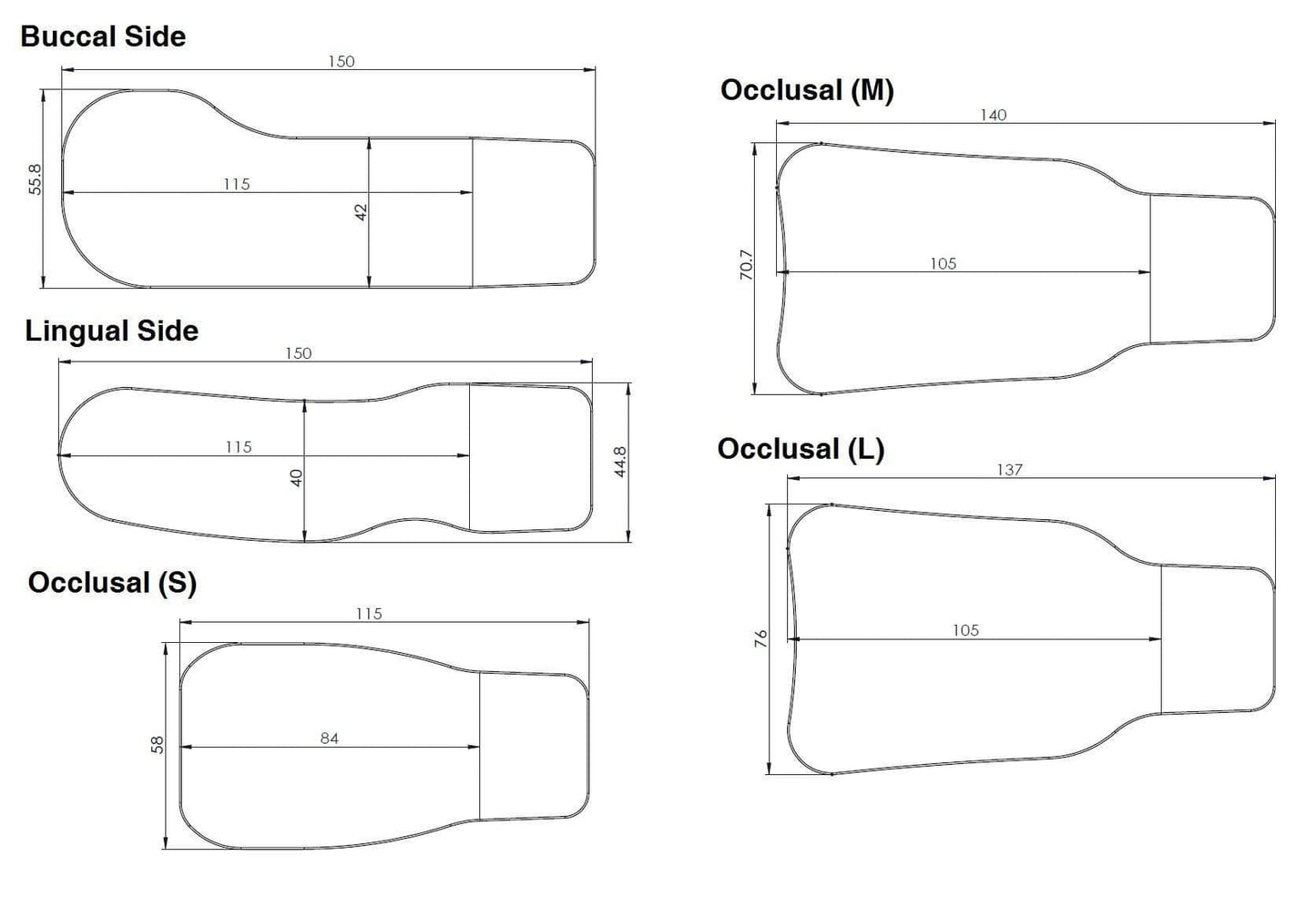 M6 Lumi UHD intraoral Buccal Lingual  mirrors